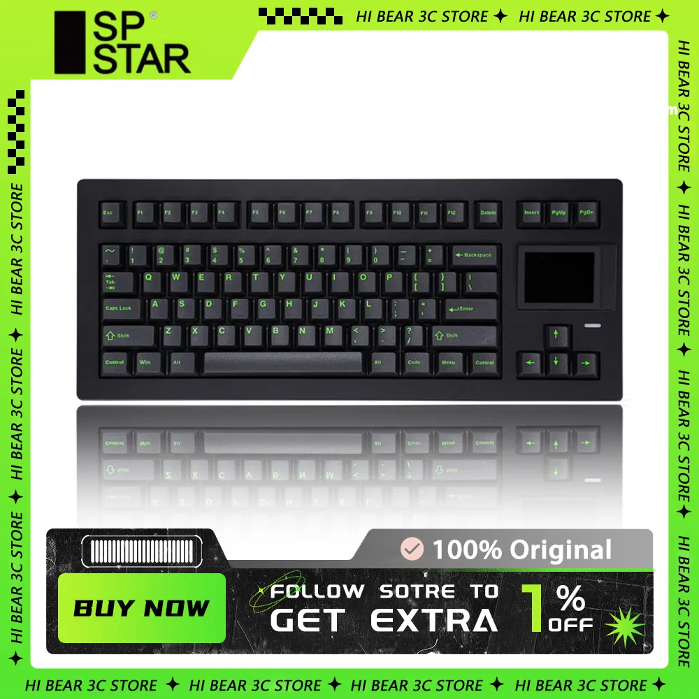 SP STAR D82 PRO Механическая клавиатура трехрежимная прокладка горячая замена RGB