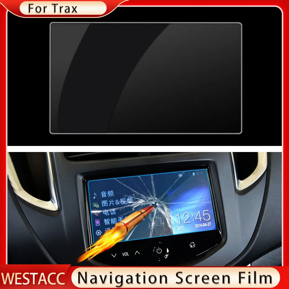 

Автомобильная навигационная пленка для экрана, защитная пленка для GPS ЖК-экрана, отделка для Chevrolet Trax 2014 2015 2016 2017, аксессуары