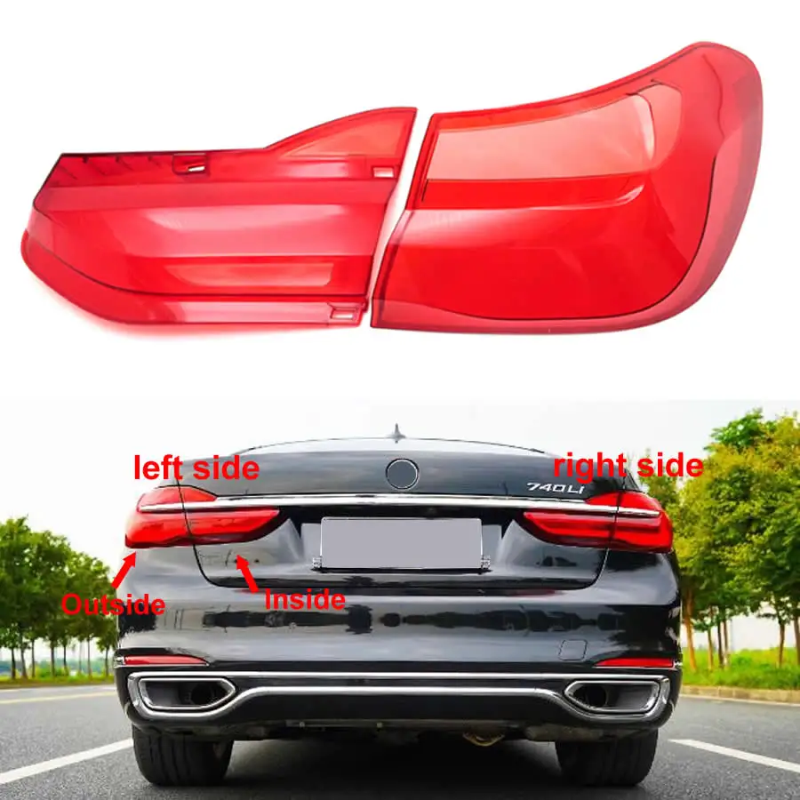 For 2016 2017 2018 BMW 7 Series G12 730 740 750 760 Car Accessories Rear Taillight Shell Tail Lamp Cover Brake Lights Mask
