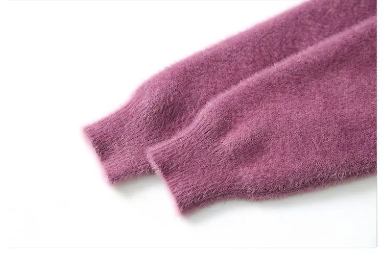 Утолщенная норковая кашемировая Женская трикотажная одежда Pollover Топ Новая