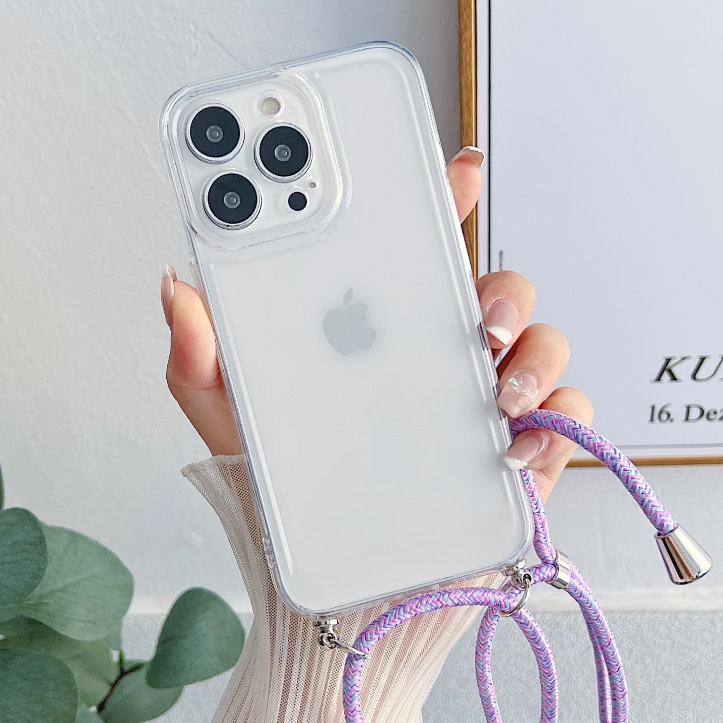 

Soft Cell Phone Case Cross Lanyard Hang Neck Phone Protector For Xiaomi Mi 8 9 10 10S 10T 11 Lite Ultra 11i 11X Pro 6X
