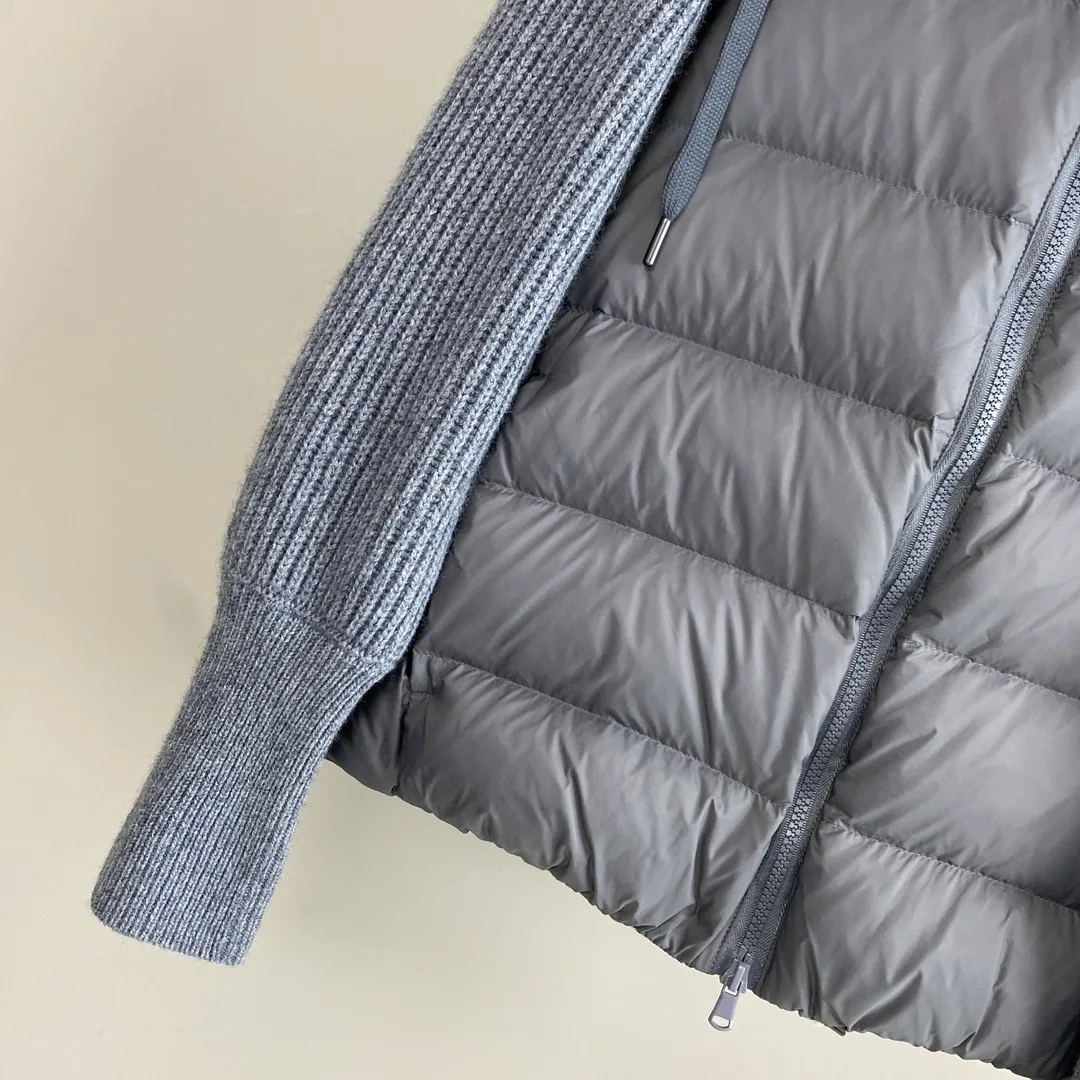 Осенний пуховик B * C с капюшоном для женщин модное женское пальто цепочкой и