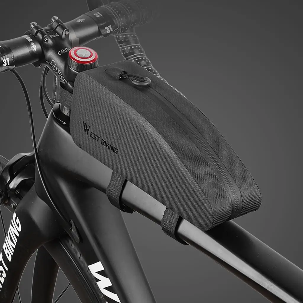 

Дорожный велосипед Водонепроницаемая велосипедная Портативная сумка с передней рамой Жесткий Чехол черный
