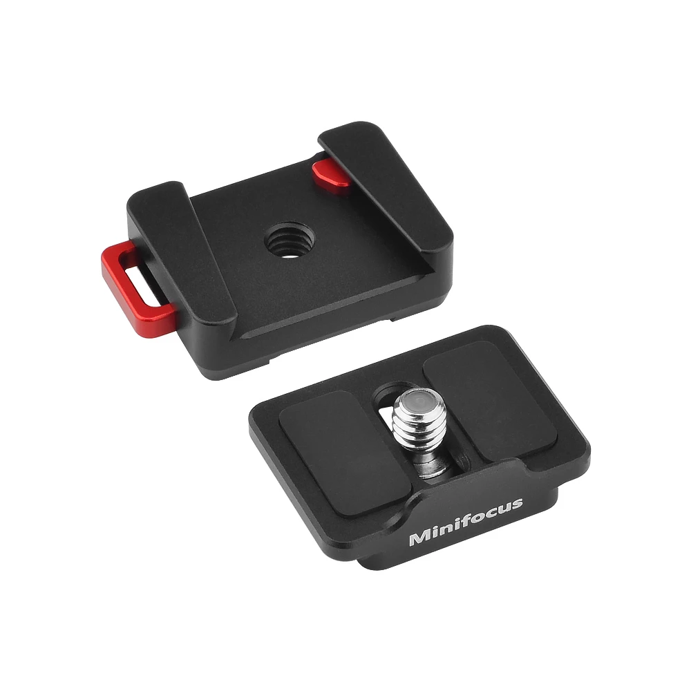 

Monitor Mini Quick Release Plate Lock System with 1/4" Screw Mount for Camera Tripod Video Light Monitor Magic Arm Flash Bracket