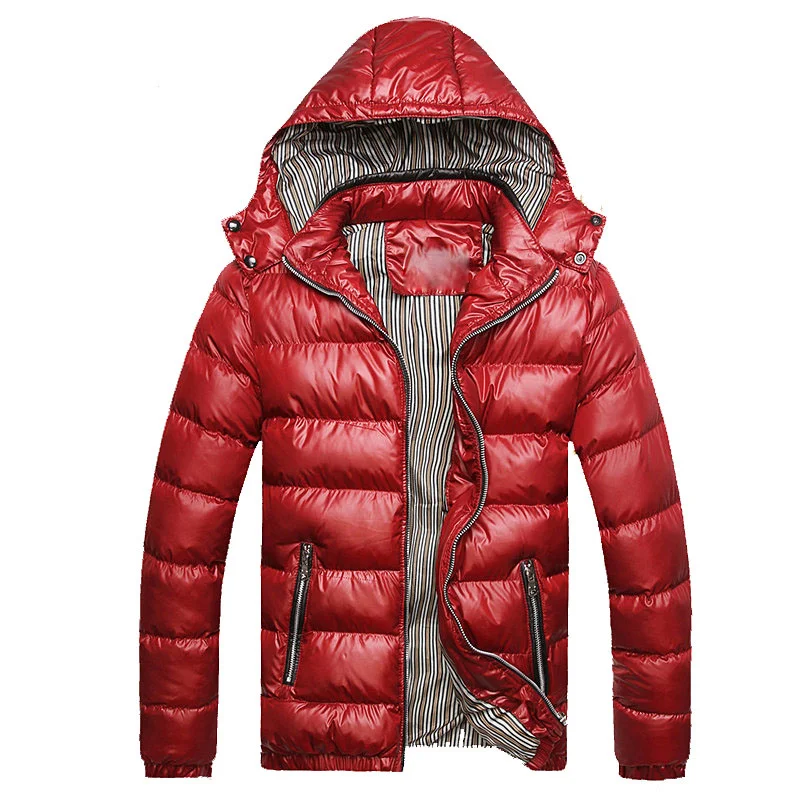 

Парка мужская, Прямая поставка, модная Толстая Теплая мужская зимняя куртка, пальто с капюшоном, теплое мужское зимнее пальто, повседневное ...