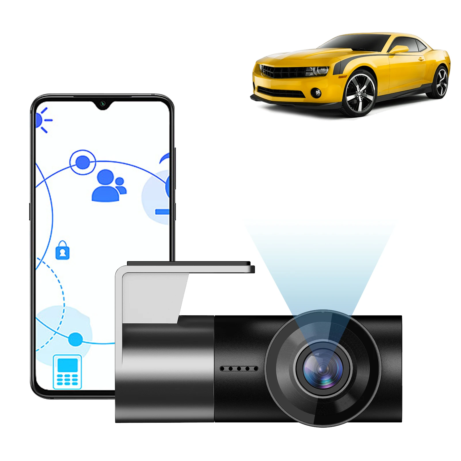 

Car Dash Cam 1080P Video Camera For Cars 170Angle Night Vision Loop Recording 24H Parking Monitor MIPI Interface Type HL8009A