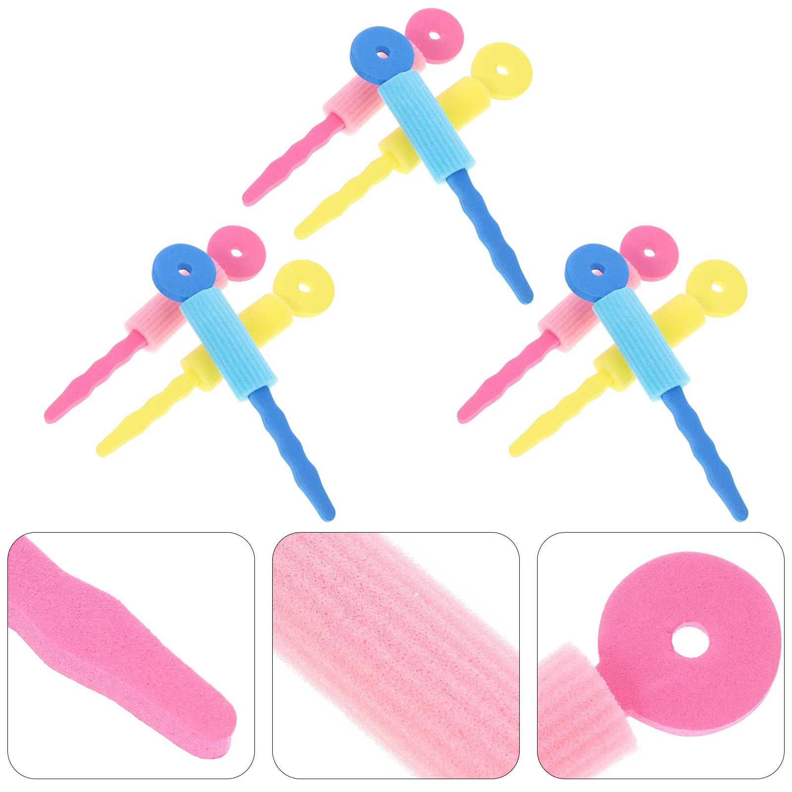 

Hair Curlers Rollersstyling Sponge Curling Wand Curler Rods Waver Sleeping Hairdressing Flexible Soft Wave Roller Large