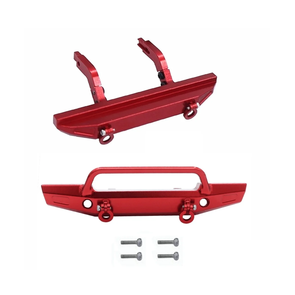 

Metal Front and Rear Bumper 9734 for Traxxas TRX4M TRX-4M 1/18 RC Crawler Car Upgrade Parts OP Accessories,Red