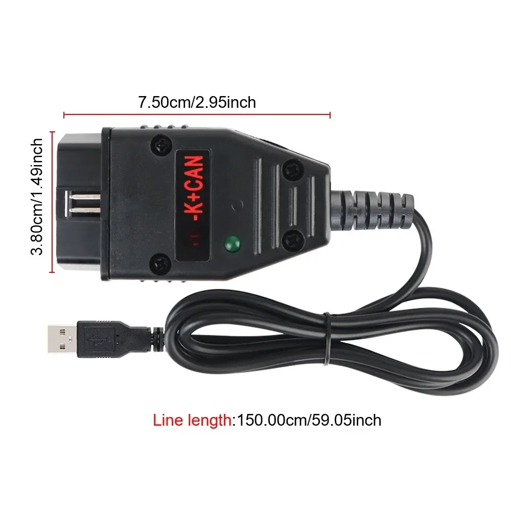 НОВЫЙ автомобильный сканер для VAG K + CAN Commander 1.4 OBD2, автомобильные аксессуары с кабелем FT232RL PIC18F25K80 для диагностических инструментов V-W Audi (art.: 3920cfce46e41) - 3920cfce46e41
