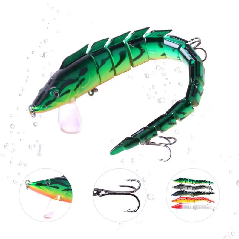 

23CM-46G-2 Hook Sinking Wobblers Fishing Lure Jointed Crankbait Swimbait 13 Segment Hard Artificial Bait For Fishing Tackle Lure