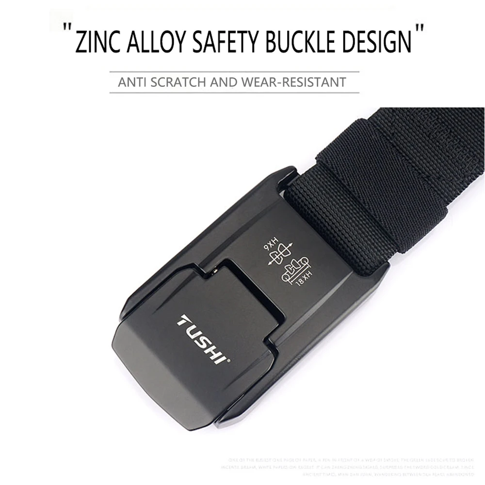 Тактический нейлоновый ремень с пряжкой