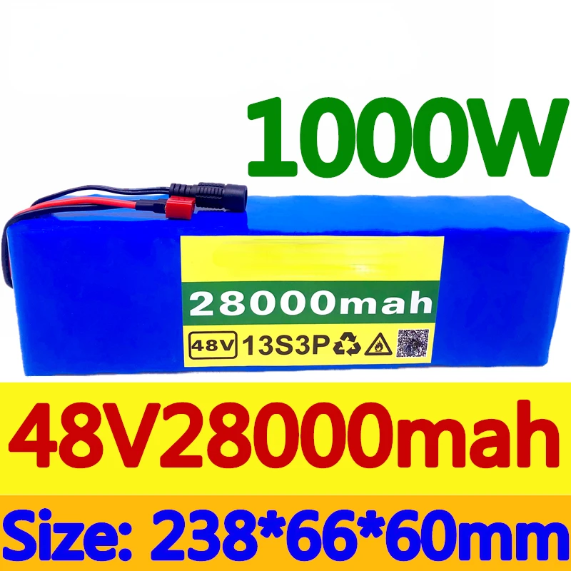 

2022 100% NEW CKADK 48V28Ah 1000w 13S3P 48V Lithium ion Battery Pack 28000mah For 54.6v E-bike Electric bicycle Scooter with BMS