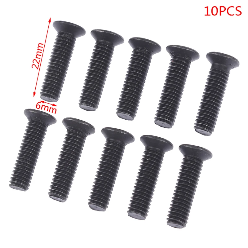 10 шт. крепежный винт M5 * 20 мм M6 22 с левой резьбой для 1/4 ''UNF 3/8'' UNF