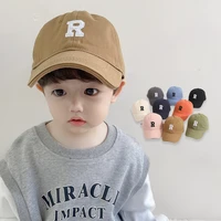 spring summer childrens baseball cap for girls hats sunscreen boy hat hip hop baby letter embroidered kids caps 1 7years