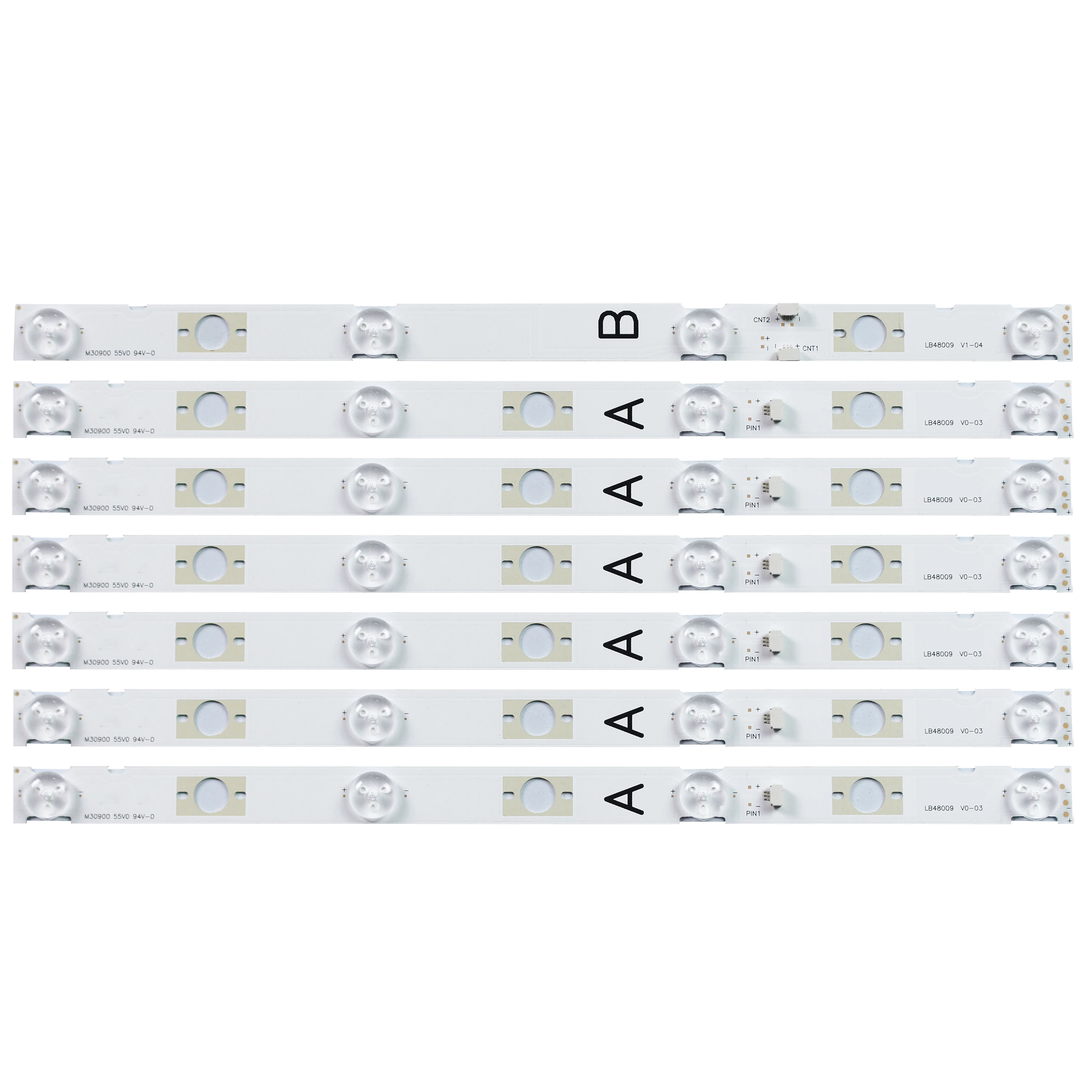 Новый комплект 7 шт. 360 мм Светодиодная лента для подсветки SONY KDL48W650D KDL48W653 KDL48W655D KDL48WD653 LB48009 V0-03 LB48009