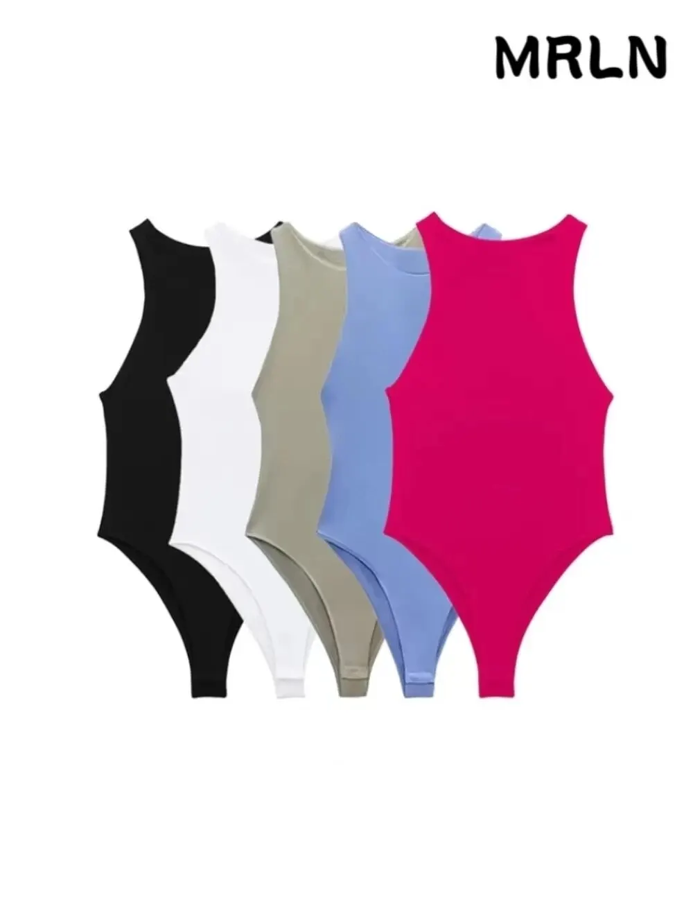 Женская мода с бретелькой на шее обтягивающее боди сексуальные женские