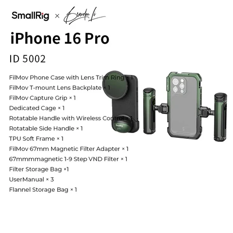 SmallRig x Brandon Li Mobile Video Kit для iPhone 16 Pro Max