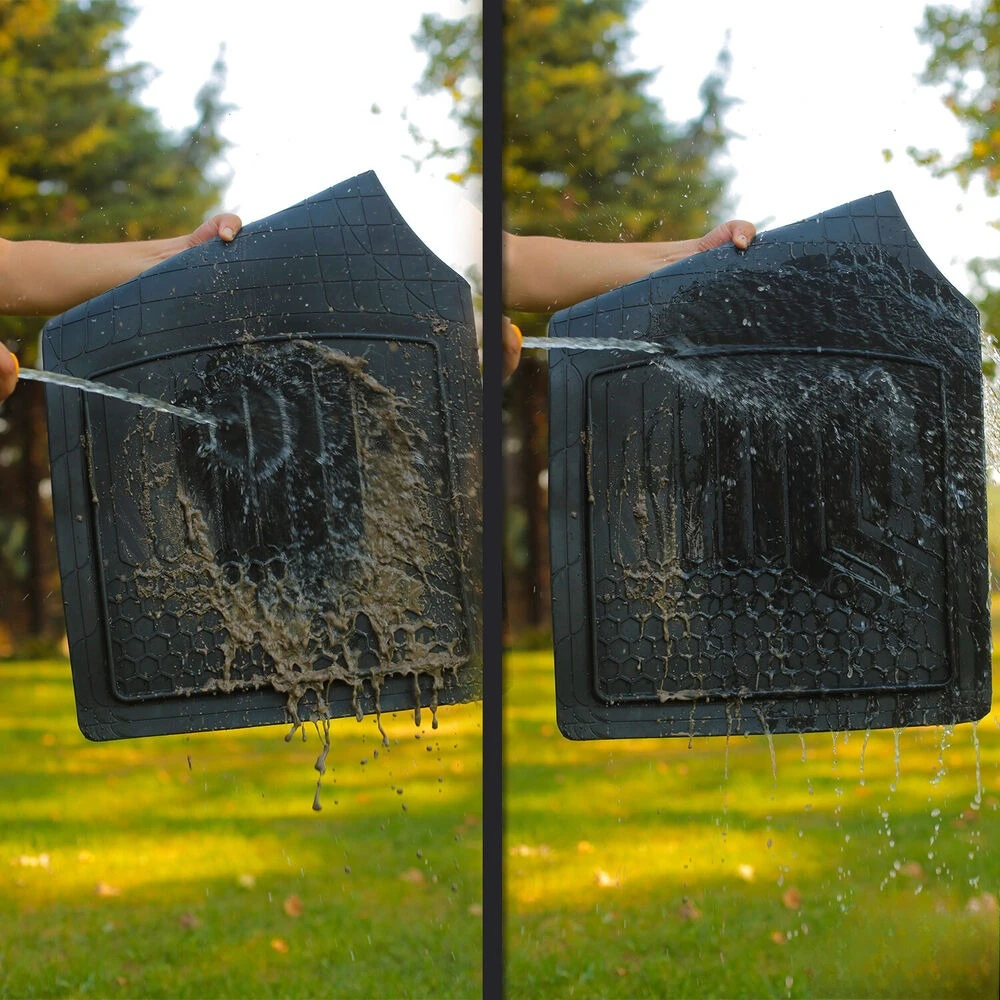 Полуспециальные напольные коврики и грузовые вкладыши для Nissan Kicks 2018-2024 черные