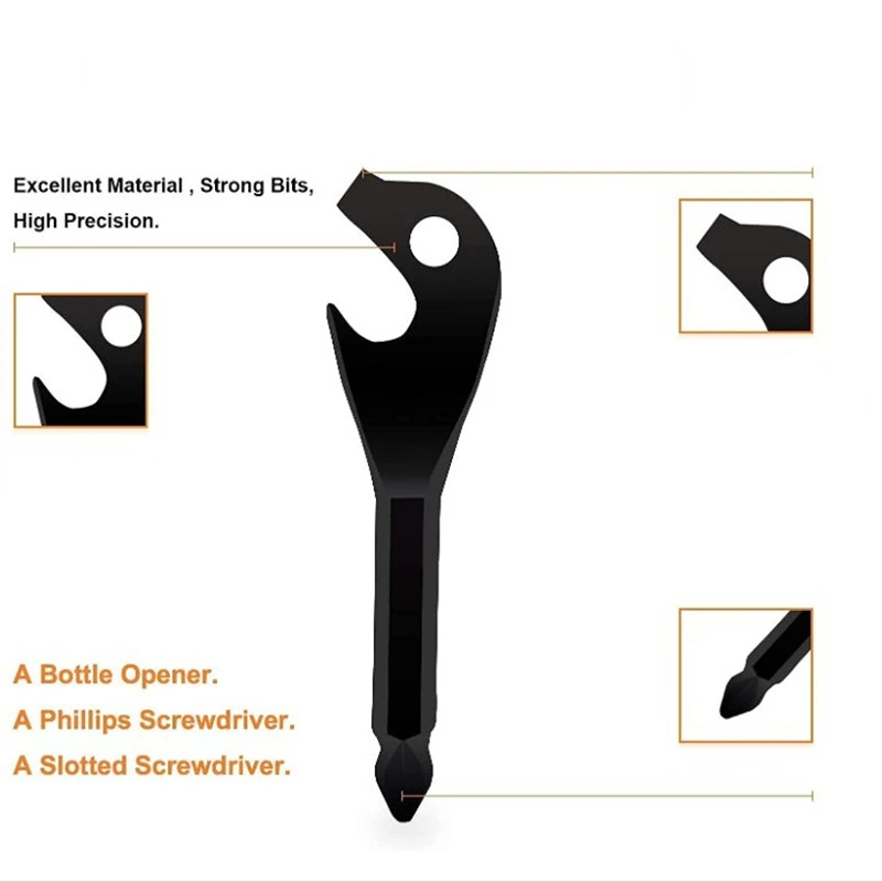 

1pc Phillips Screwdriver Key Shape Precision Cast Steel Mini Slotted Screwdriver Keychain Pocket Repair Tool Multi-function