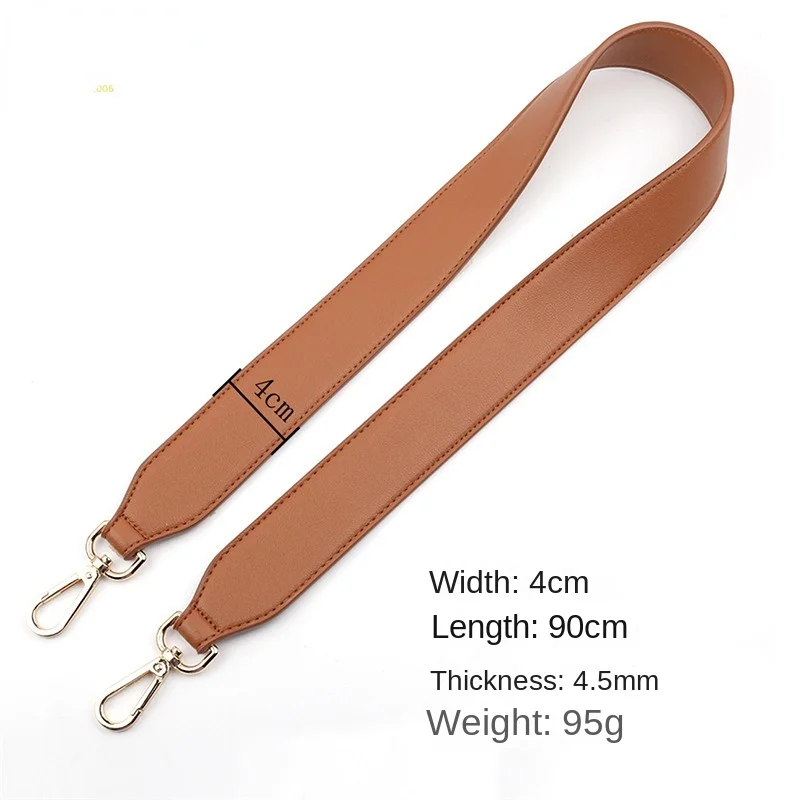 90CM Crossbody Shoulder Strap Modification Underarm Bag 4CM Wide PU Leather Short Strap Replacement Belt for Women's Armpit Bag