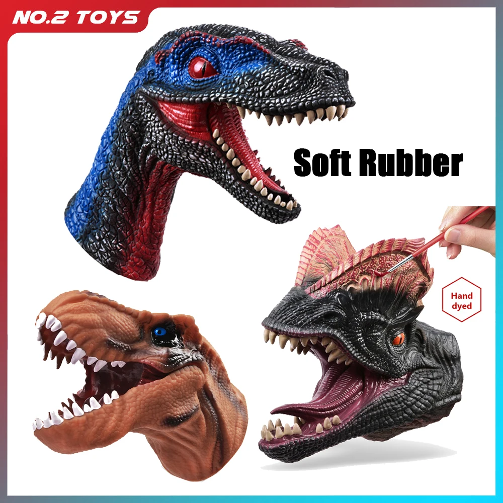 

Children Gift Dinosaur Figures Hand Puppets Gloves Soft Vinyl Gloves Children Toy Model Gift Dinosaur Hand Puppet Figure Toys