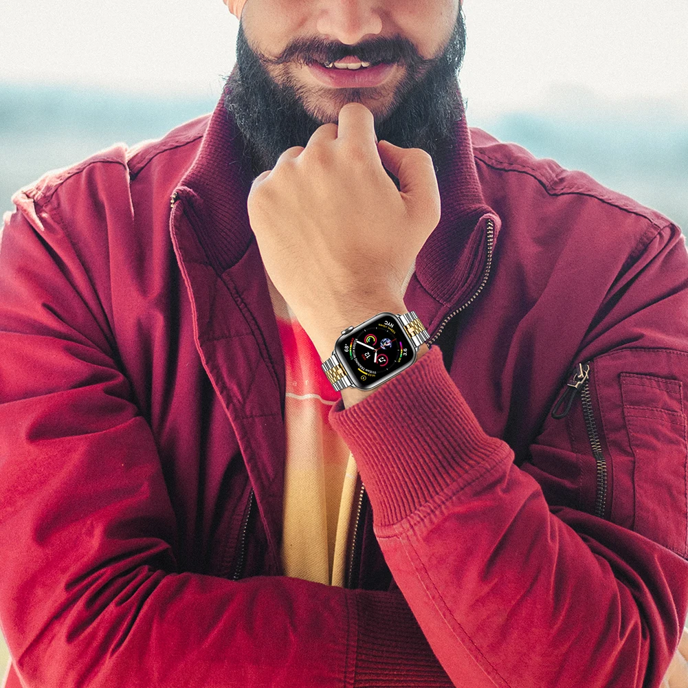 Metal strap for Apple watch UItra 8 7 6 5 4 SE band 49mm 45mm 44mm 41mm 40mm stainless steel bracelet strap for iwatch 42mm 38mm