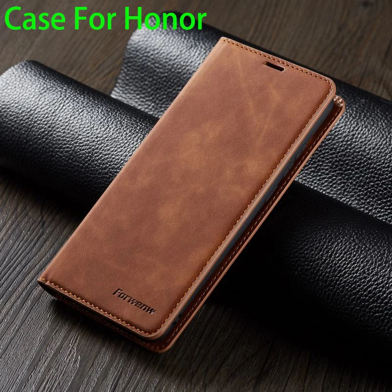 Роскошный кожаный силиконовый флип-чехол для Honor 10i 20i 20E Магнитный кошелек
