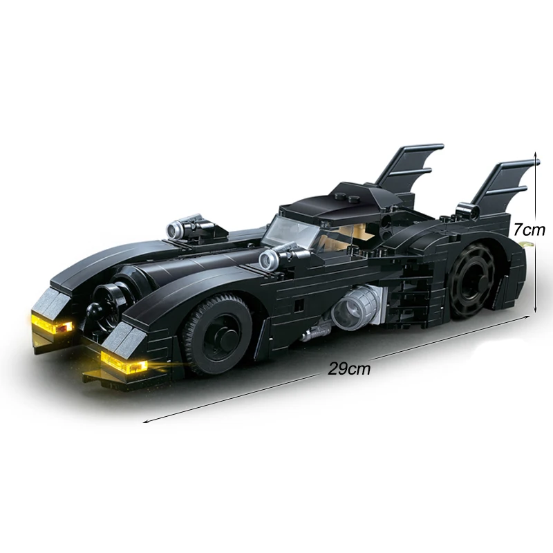 

378pcs 1989 Batmobile Building Blocks Bat Super Car Bricks DIY 40433 Car Set Toys for Children Christmas Birthday Gifts