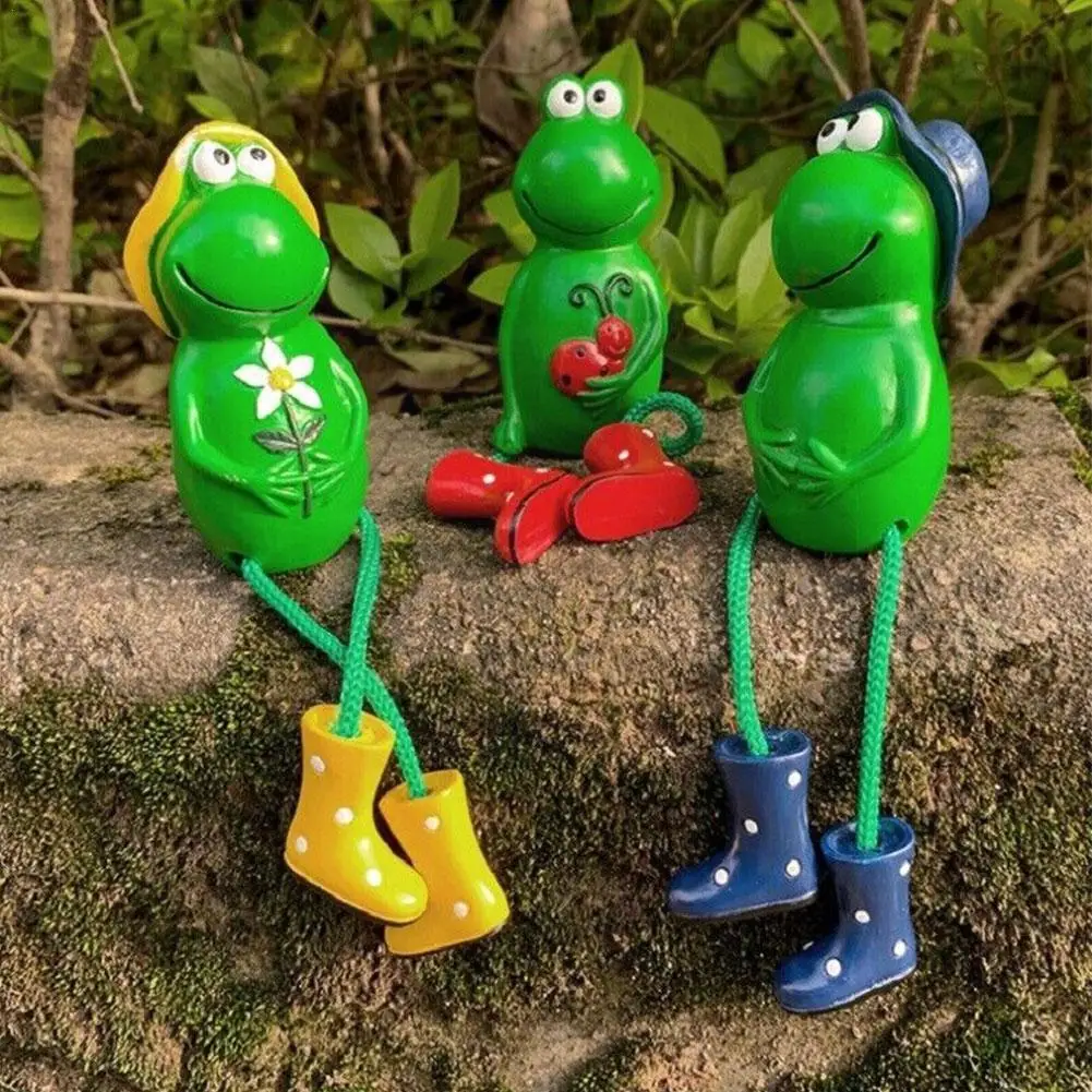 

2023 Creative Cute Cartoon Hanging Feet Frog Ornaments Frog Gardening Decoration Home Ornaments Decoration Garden Outdoor R Q0X6