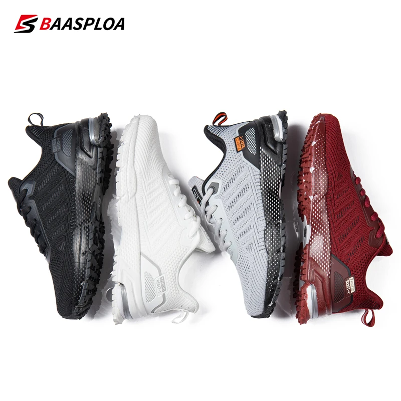 2023 Baasploa Women's Sneakers Spring Breathable Mesh Running Shoes Non-Slip Outdoor Light Women's Running Sneakers
