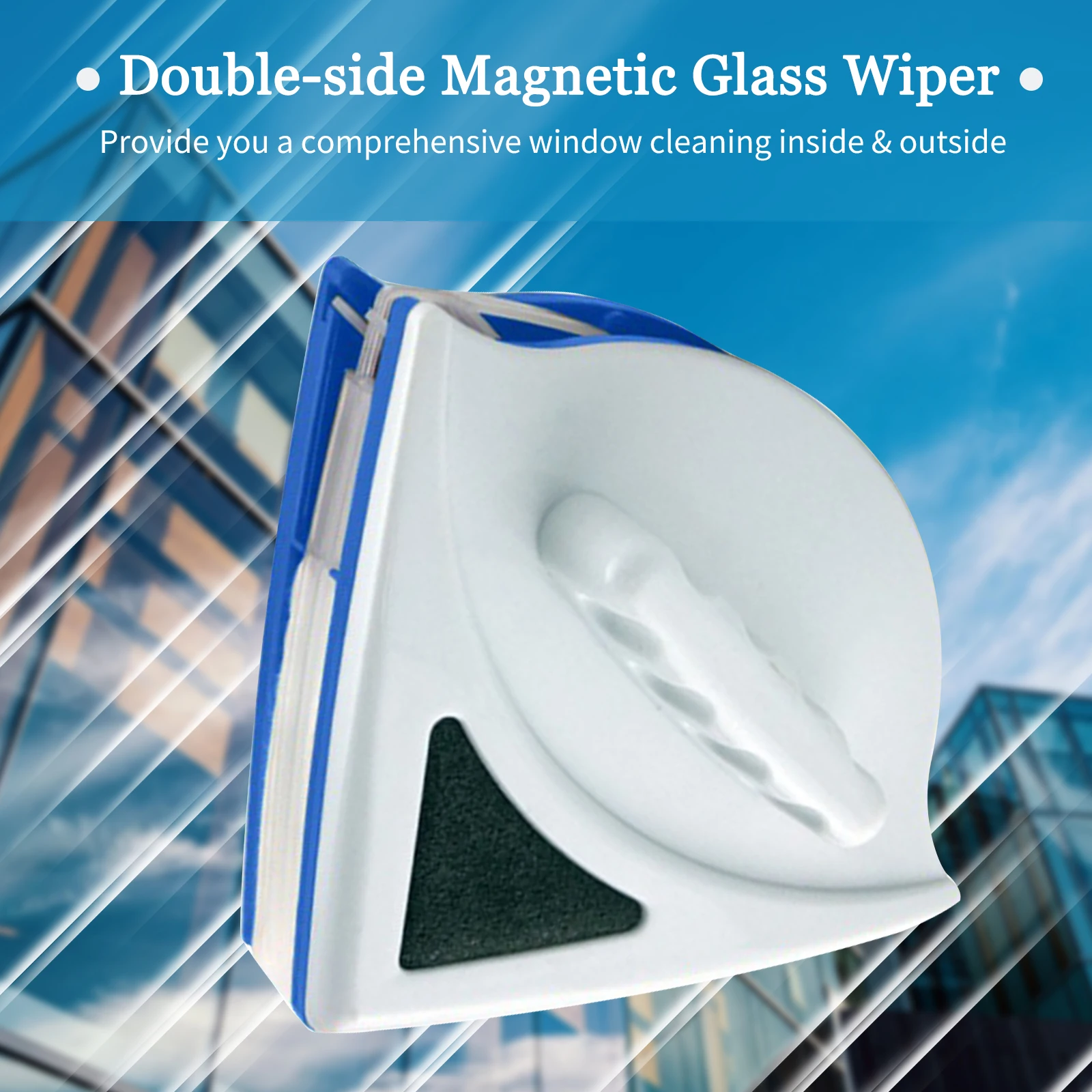 

Двусторонняя магнитная щетка для мытья окон и стекол, щетка для домашнего мастера, инструменты для очистки поверхности, толщина 3-8 мм