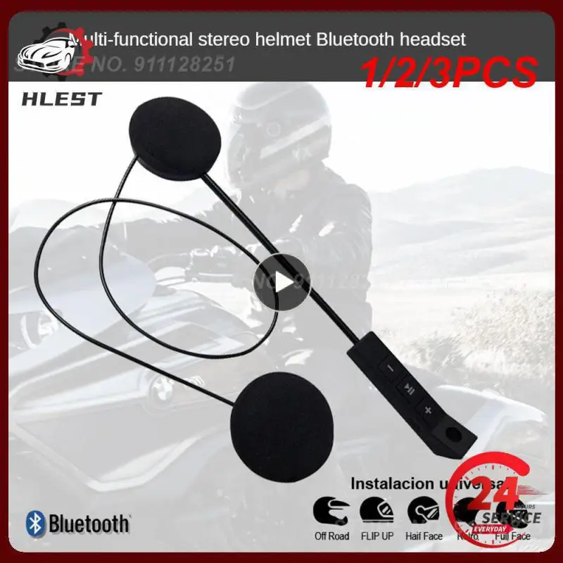 

1/2/3PCS Fodsports Soft Microphone Headphone Earphone Suit for BT- BT-S3 Helmet Motorcycle Bluetooth Intercom Headset