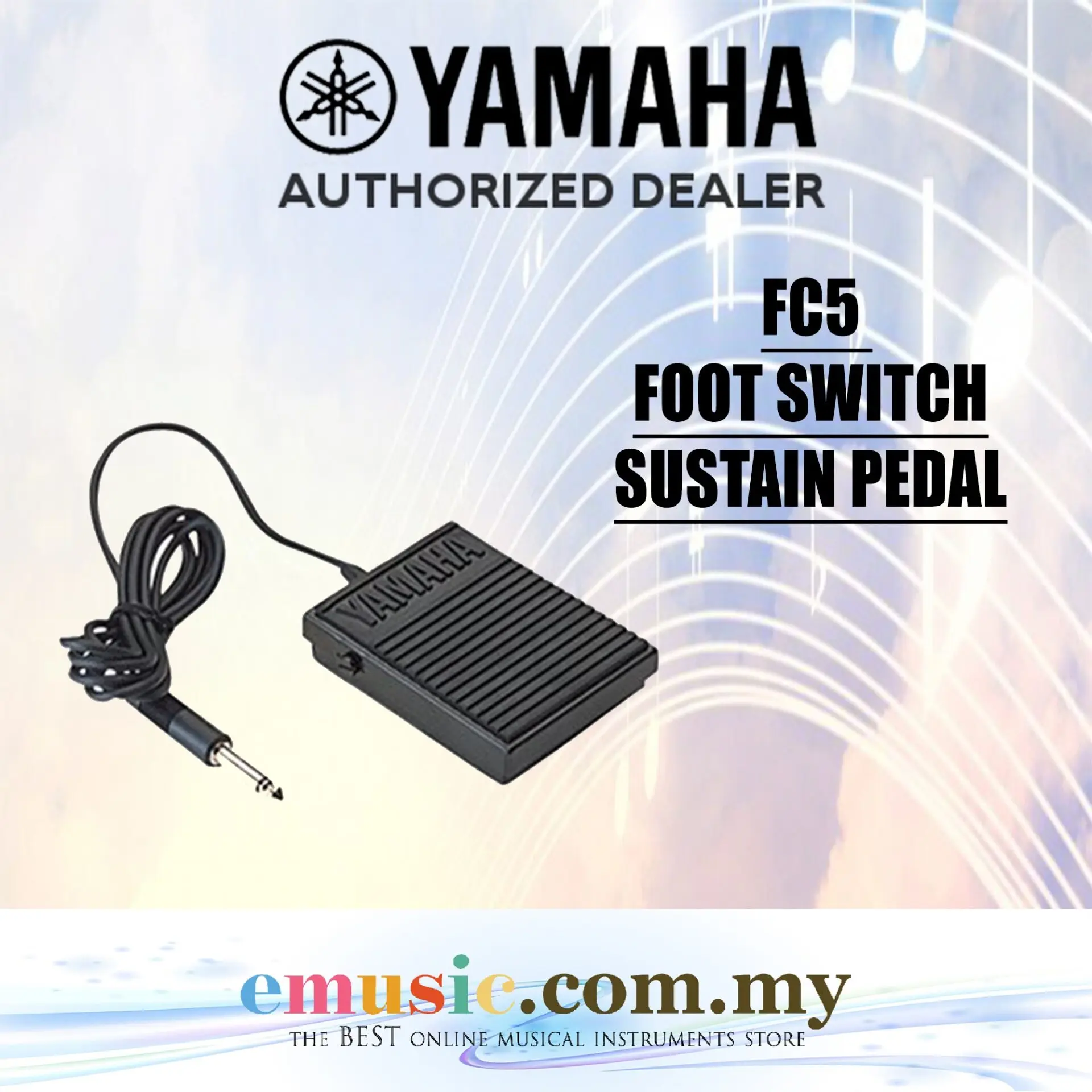 

Yamaha FC5 поддерживает педаль/педаль демпфера для клавиатуры (FC-5 / FC 5)