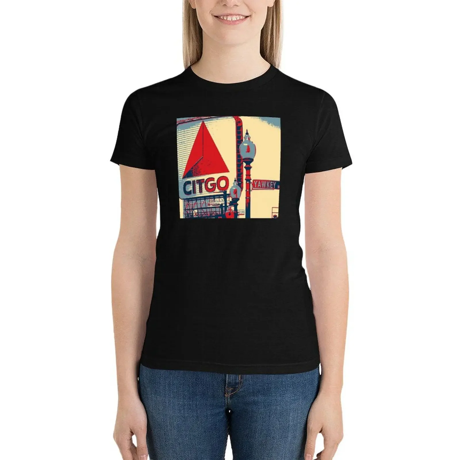 Футболка серии Fenway милые топы аниме одежда большие размеры рубашки для