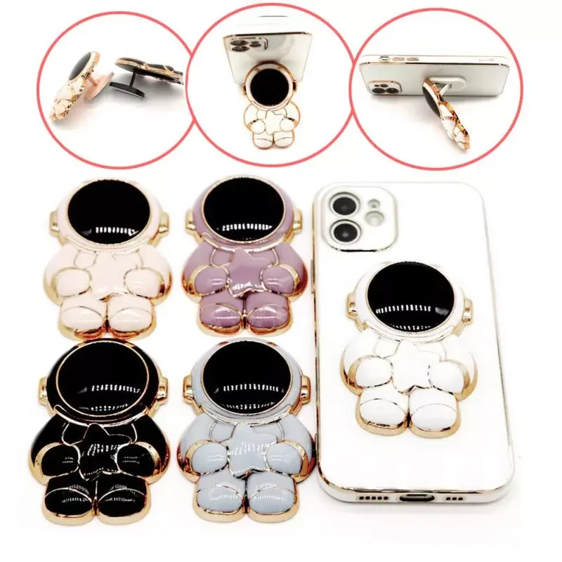 

Cartoon Astronaut Stand Holder Mobile Stand Socket Mobile Accessories Expanding Stand Bracket