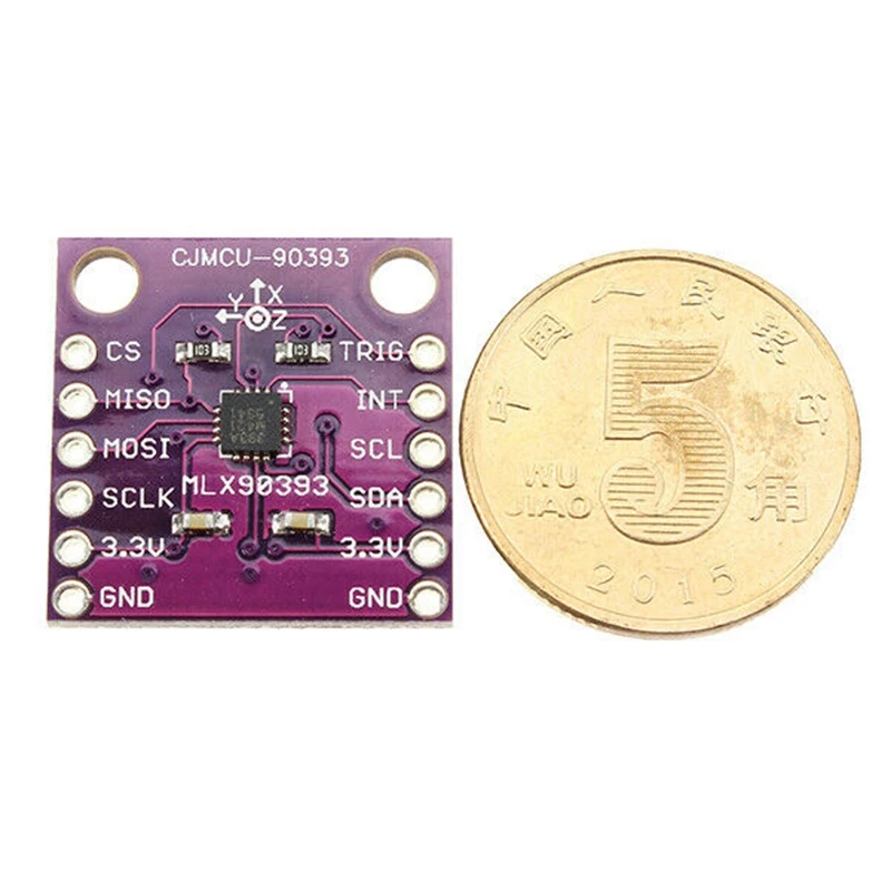 Cjmcu-90393 Mlx90393 Цифровой 3D датчик Холла Угол смещения Поворот Положение