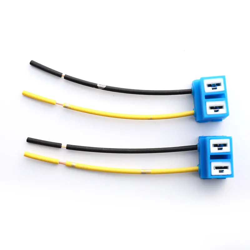 

2 шт./лот гнездовой разъем H7, керамические розетки, разъемы для автомобильной лампы, адаптер для лампы с проводом 8 см