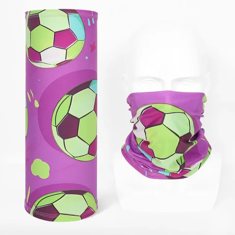 Модный волшебный шарф с принтом футбольного элемента для мужчин и женщин, искусственный, дышащий, с защитой от УФ-лучей, из ледяного шелка