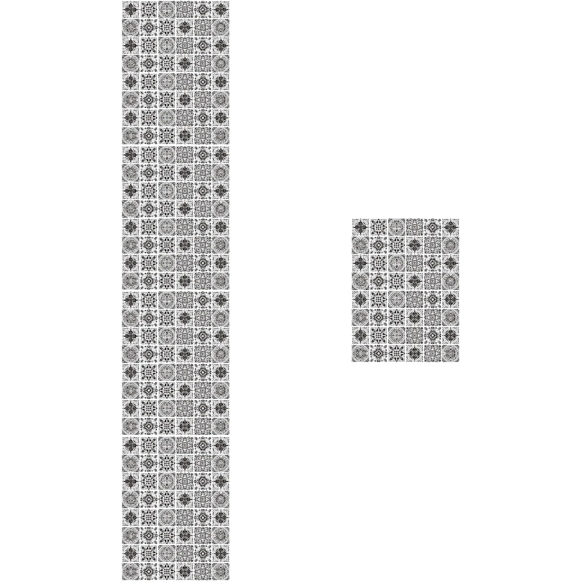 

240 pcs Peel and Stick Tiles Self-adhesive Kitchen Tile Stickers Bathroom Floor Wall Decorative Stickers