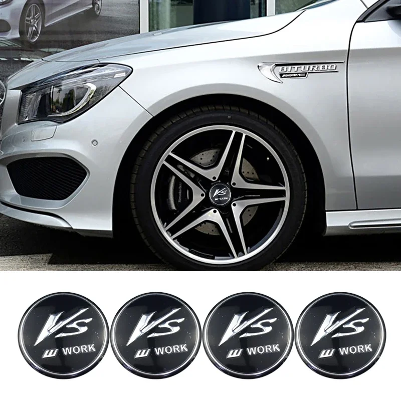 56 мм VS рабочая эмблема центра колеса автомобиля наклейка на ступицу шин значок