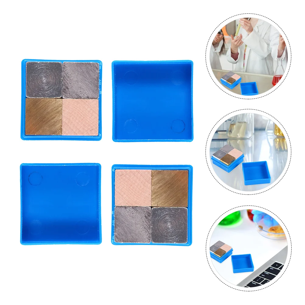 

8 Pcs Cube Set Iron Copper Aluminum for Density Specific Gravity Experiments