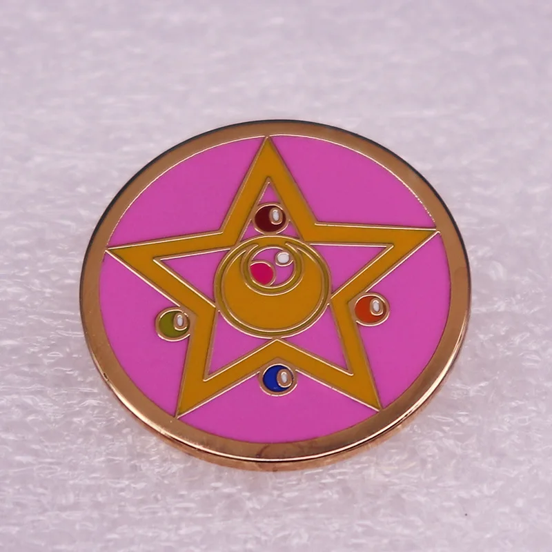 

Beauty Magic Shape-shifter Jewelry Gift Pin Wrap GarFashionable Creative Cartoon Brooch Lovely Enamel Badge Clothing Accessories