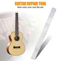 guitar neck notched straight edge luthiers tool with string action ruler gauge for 24 75 inch and 25 5 inch t7b1