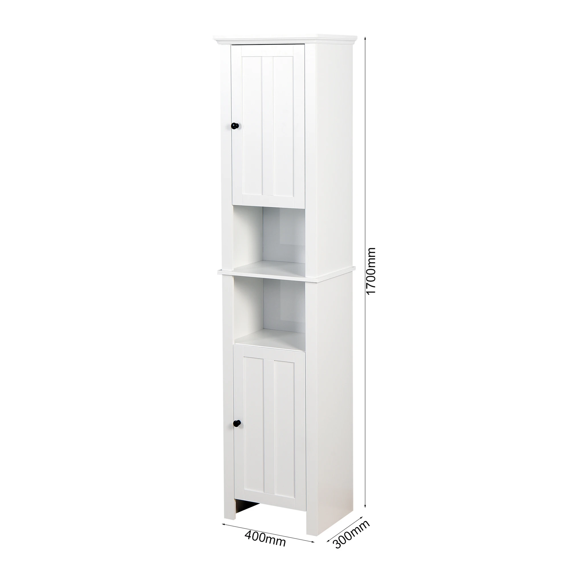 

Bathroom Floor Storage Cabinet with 2 Doors Living Room Wooden Cabinet with 6 Shelves 15.75 x 11.81 x 66.93 inch