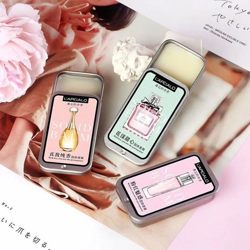 

3pcs Long Lasting Solid Perfume For Women Men Portable Solid Balm Aroma Flower Fruit Fragrance Parfum Birthday Gift