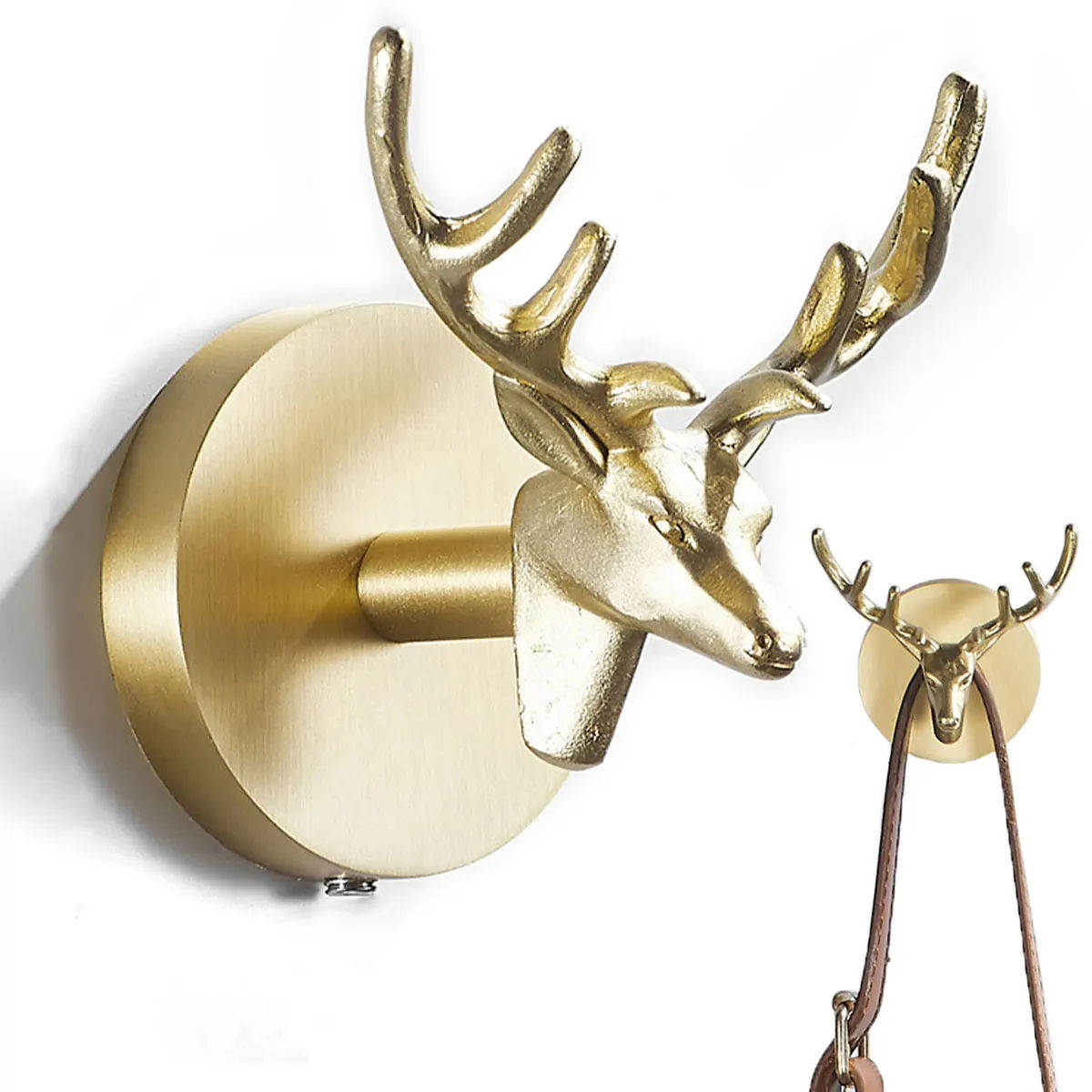 

Retro Brass Animal Coat Hook Brass Nordic Animal Coat Hook Creative Wall Hanging Coat Hook Brass Animal Wall Decoration for