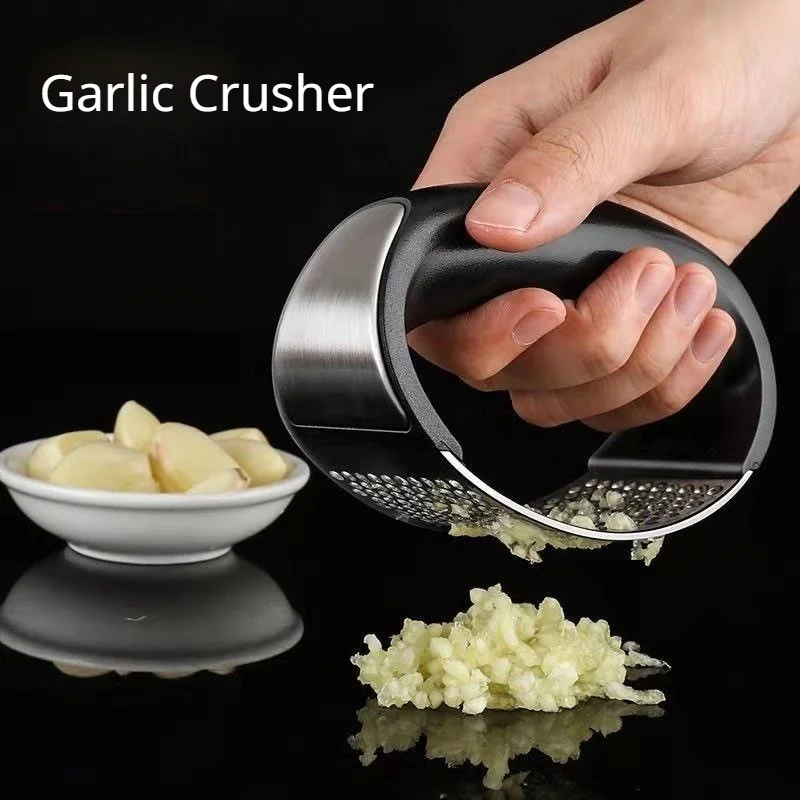 Garlic puree manual garlic press garlic holder Household garlic blender garlic crusher Kitchen gadget minced garlic crusher