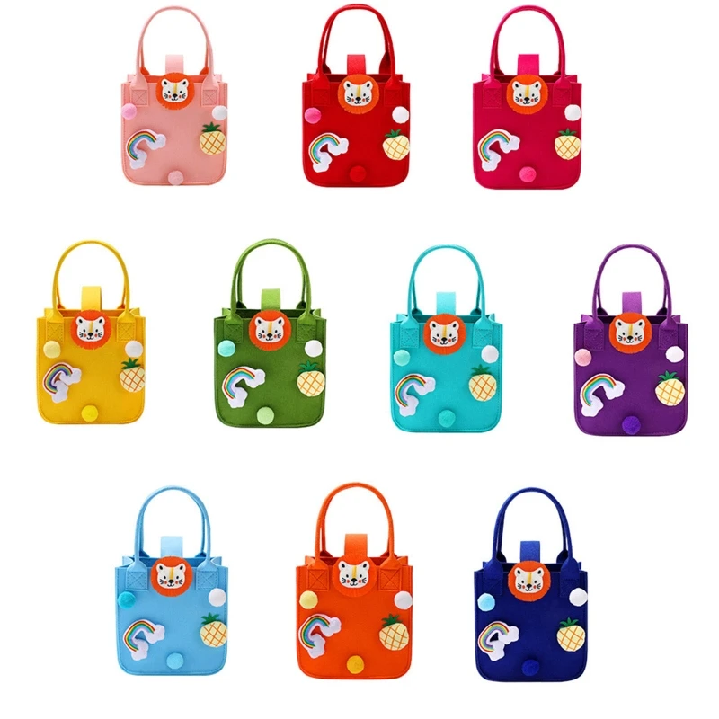 

Мультяшные фетровые сумки-тоуты, Пляжная дорожная сумка с ручками для матери, учителей, сумка