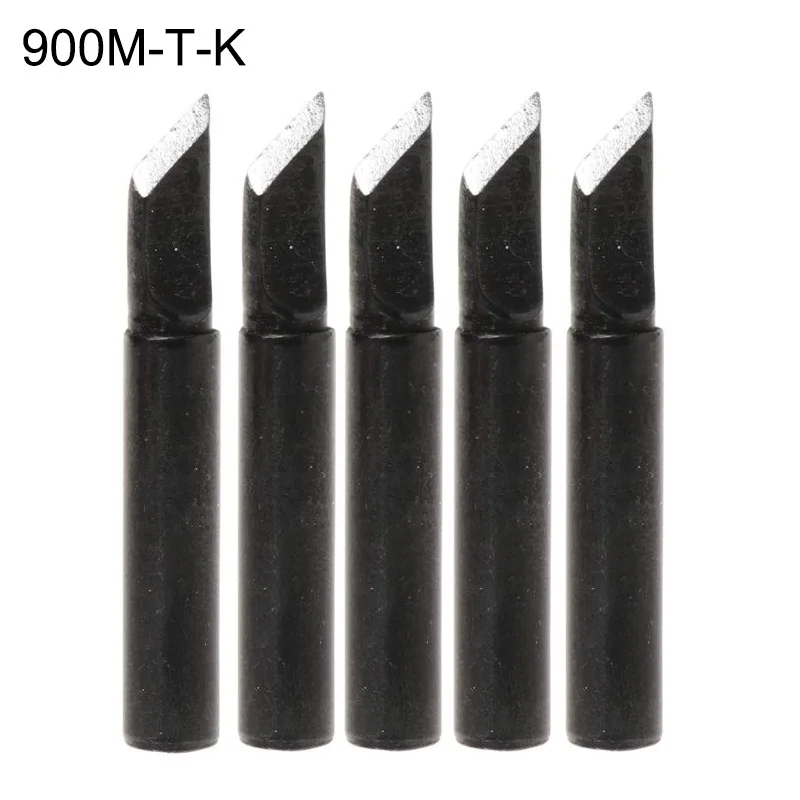 

5PCS Solder /Soldering Iron Tip /900M-T Lead Free For Hakko /Saike 936 852d+ 909D Power Supply Grounding Components Tin Bridges