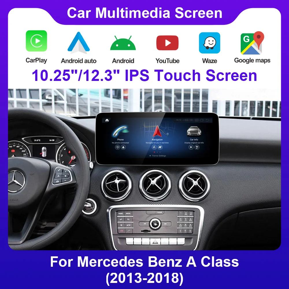 

Qualcomm 665 Octacore навигационные радиостанции Android12.0 для Mecerdes Benz CLA/GLA/A CLASS 2012-2015 Carplay и Android Auto Youtube